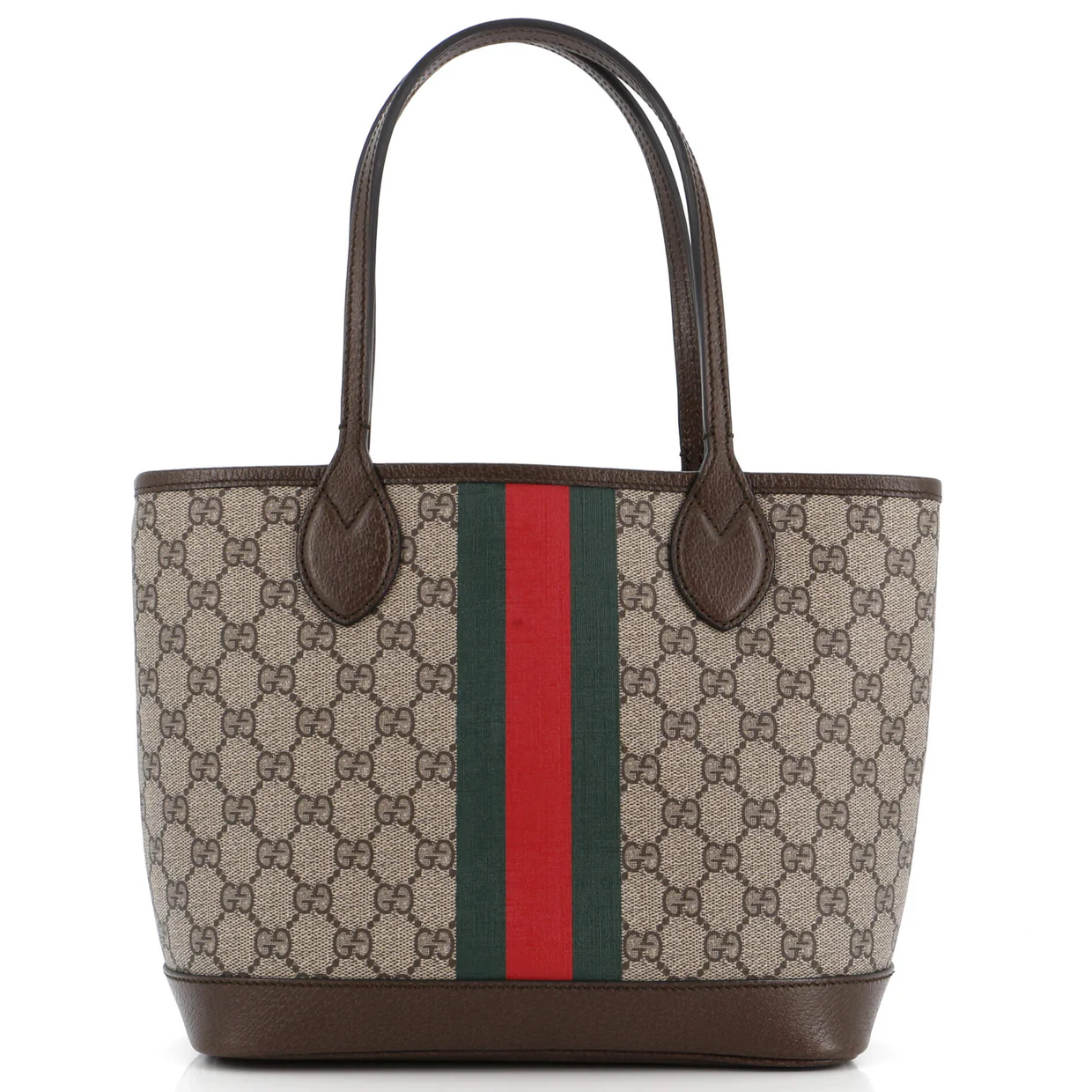 Ophidia Open Shopping Tote GG Coated Canvas Small - Deep Luxury