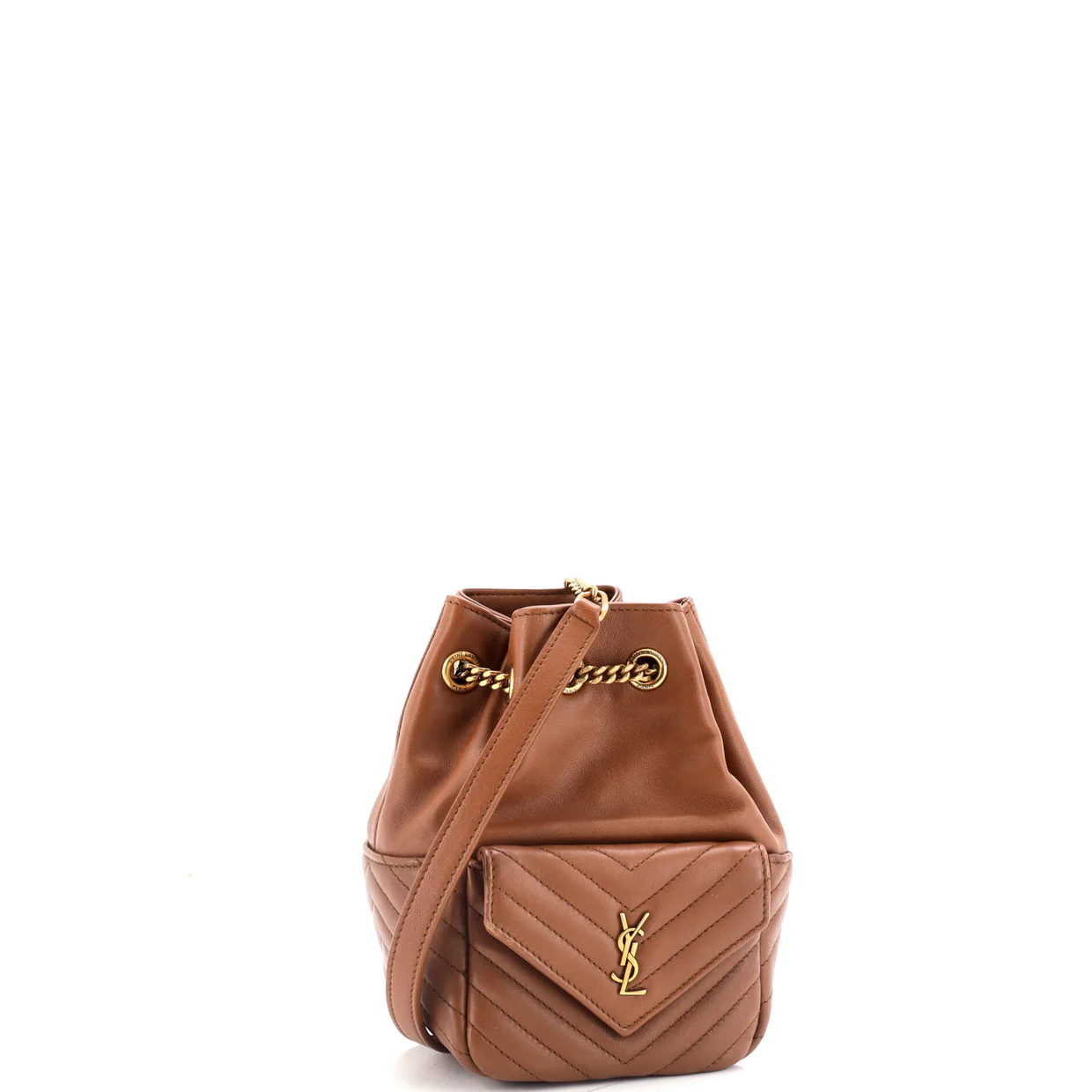 Joe Bucket Bag Matelasse Chevron Leather Mini - Deep Luxury