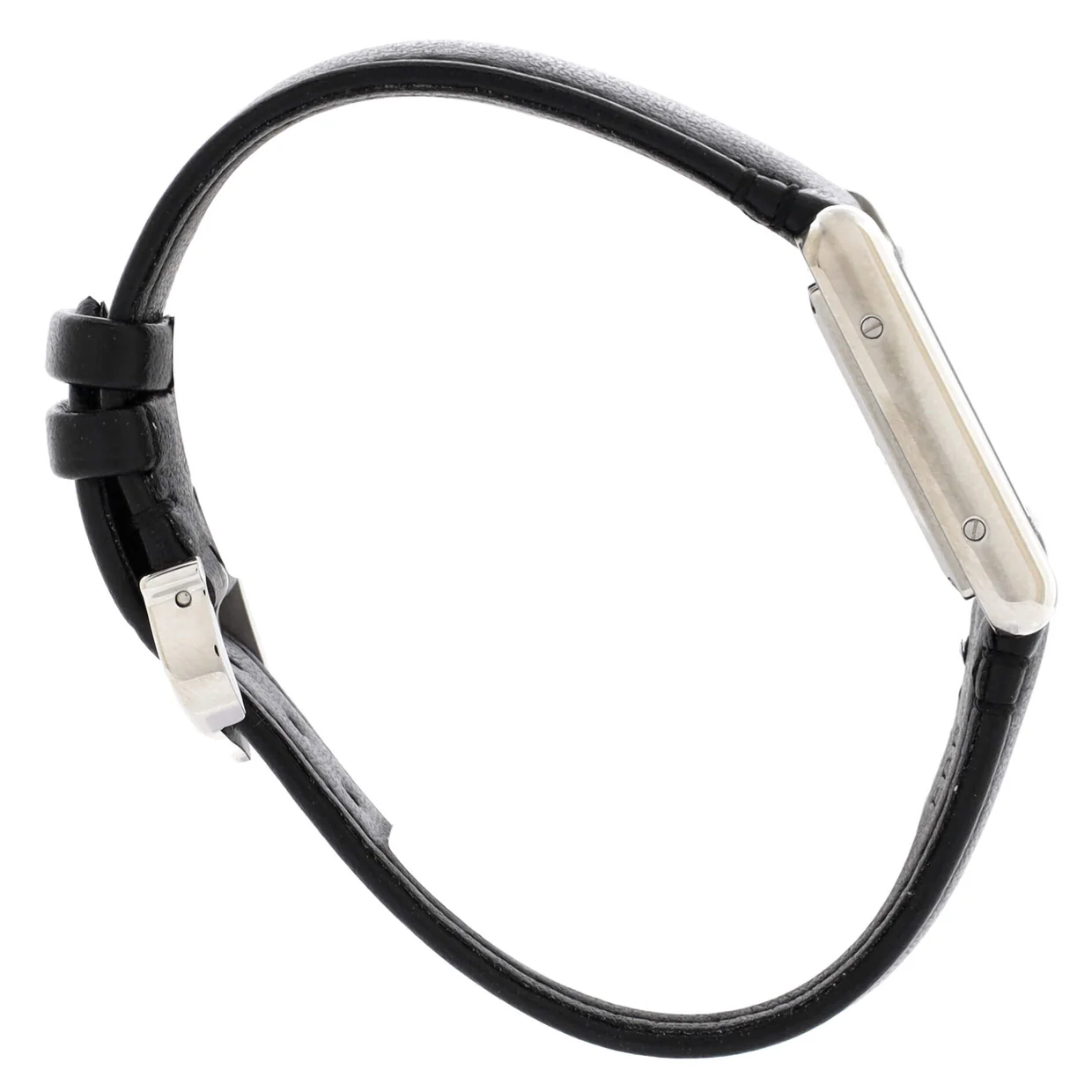 Must de Cartier SolarBeat Tank Quartz Watch Stainless Steel and Leather 22 - Deep Luxury
