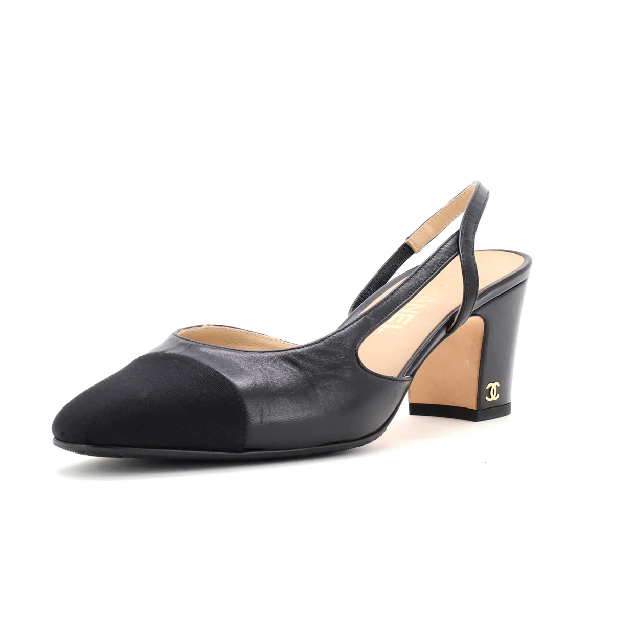 Women’s Cap Toe Slingback Pumps Leather - Deep Luxury