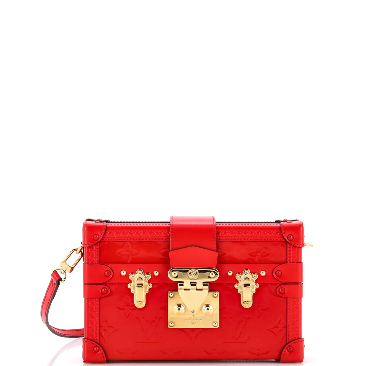 Petite Malle Handbag Monogram Vernis - Deep Luxury