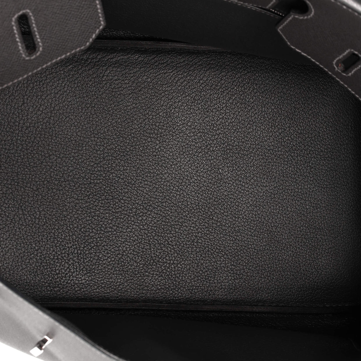 Birkin Handbag Grey Epsom with Palladium Hardware 35 - Deep Luxury