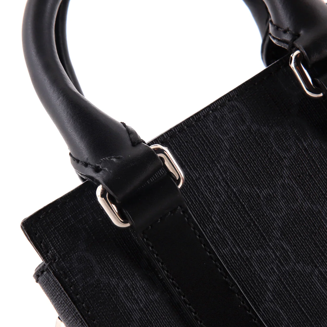 Convertible Web Open Tote GG Coated Canvas Mini - Deep Luxury