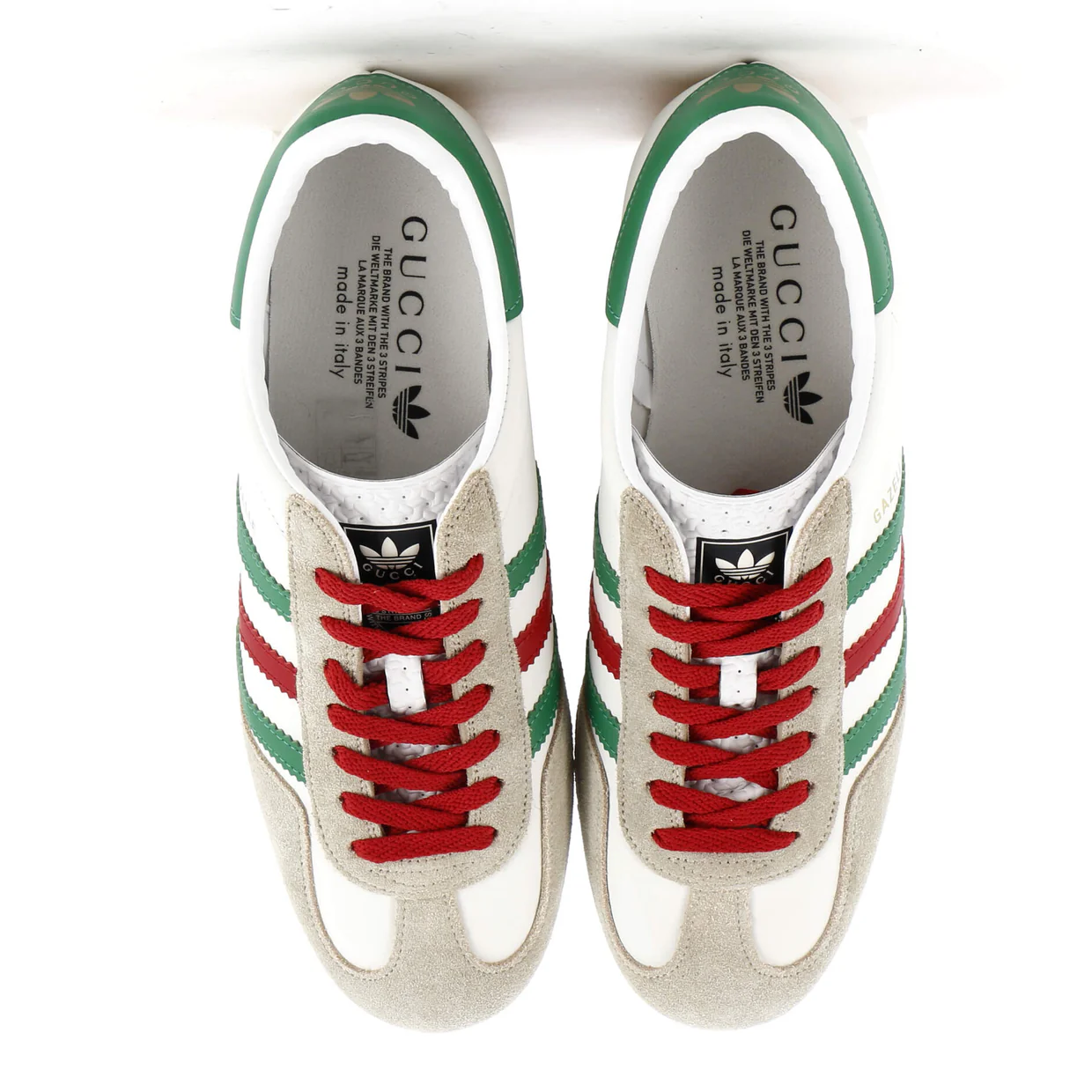 x Adidas Women's Gazelle Wedge Sneakers Leather with Rubber - Deep Luxury