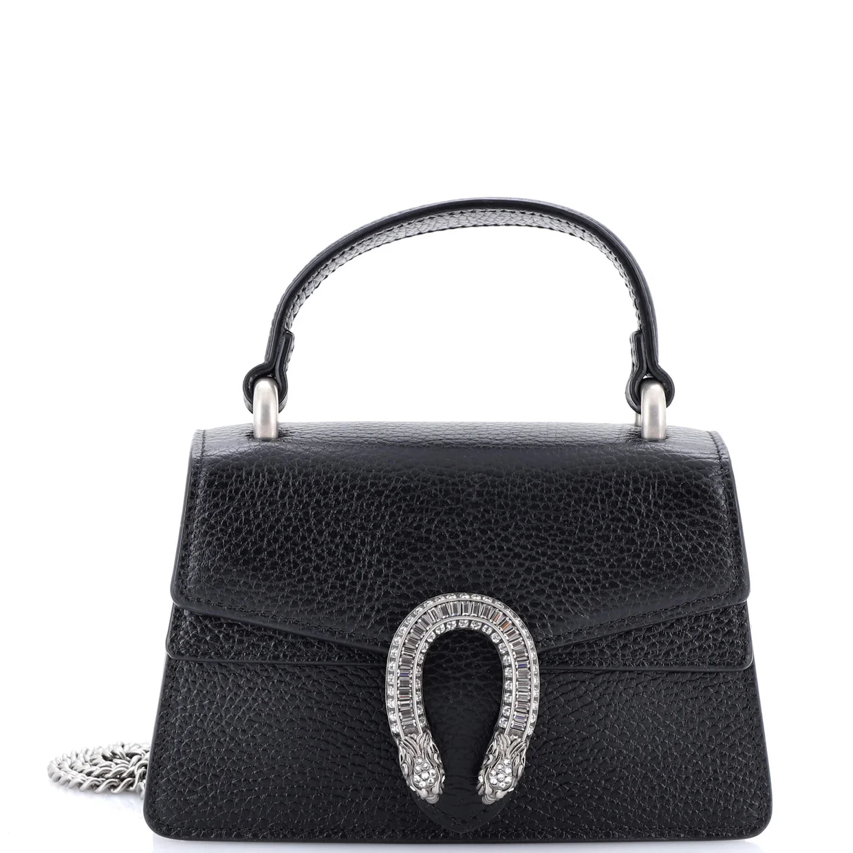 Dionysus Top Handle Bag Leather with Crystals Mini - Deep Luxury
