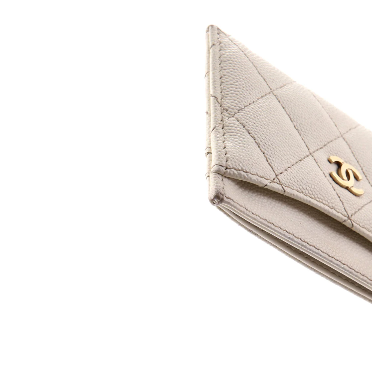 Classic Card Holder Quilted Caviar - Deep Luxury