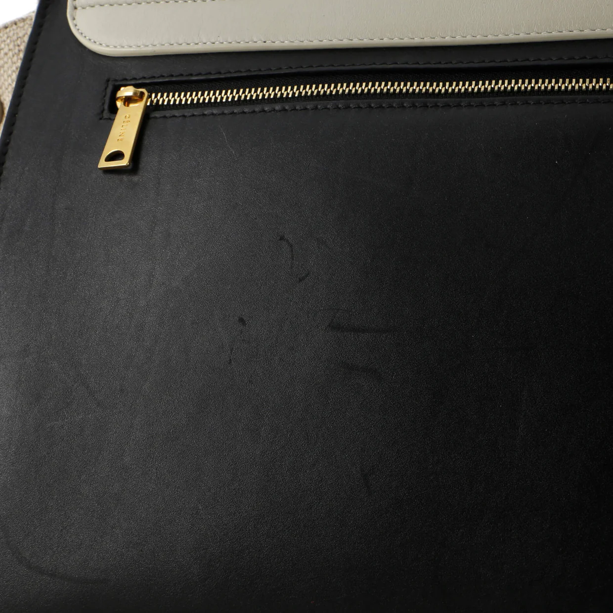 Trapeze Bag Leather with Canvas Medium - Deep Luxury