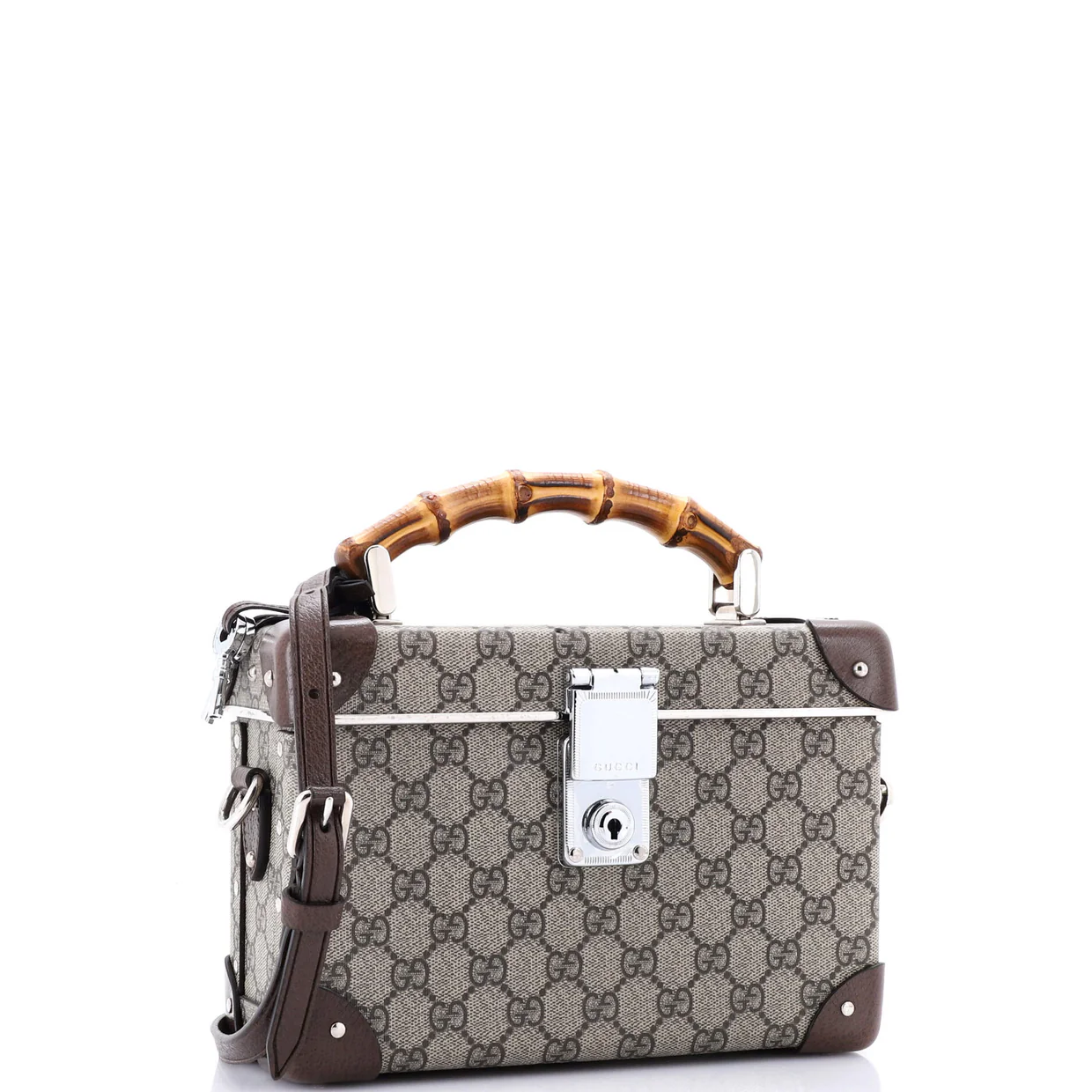 Bamboo Globe-Trotter Vanity Case GG Coated Canvas - Deep Luxury