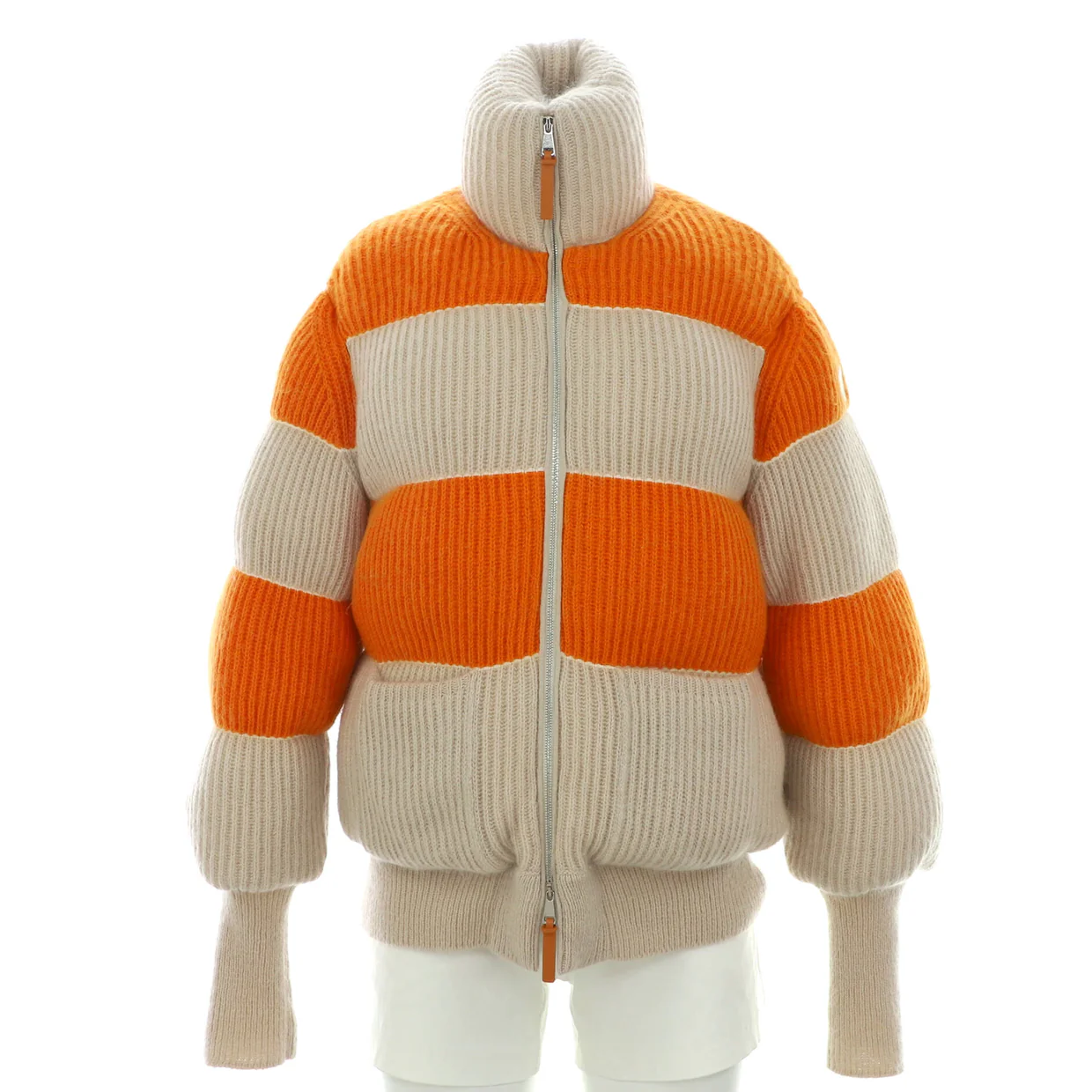 Women's Genius 2 1952 Knit Puffer Jacket Quilted Wool and Mohair Blend with Down - Deep Luxury