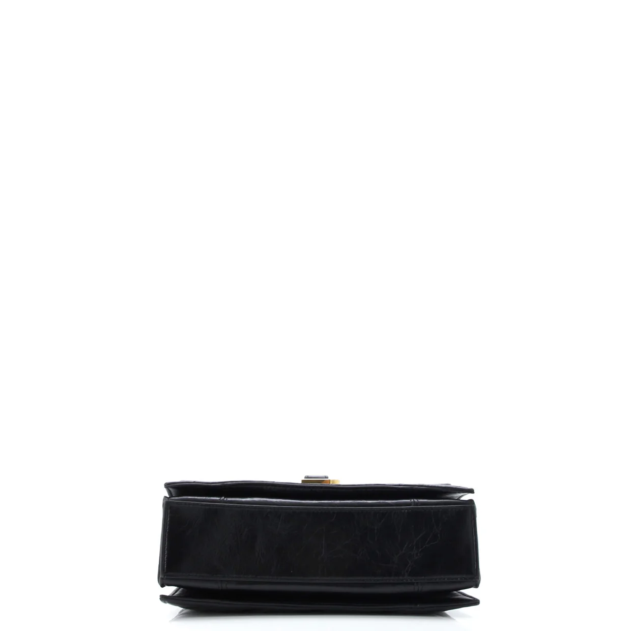 Crush Chain Flap Bag Quilted Crushed Calfskin Small - Deep Luxury