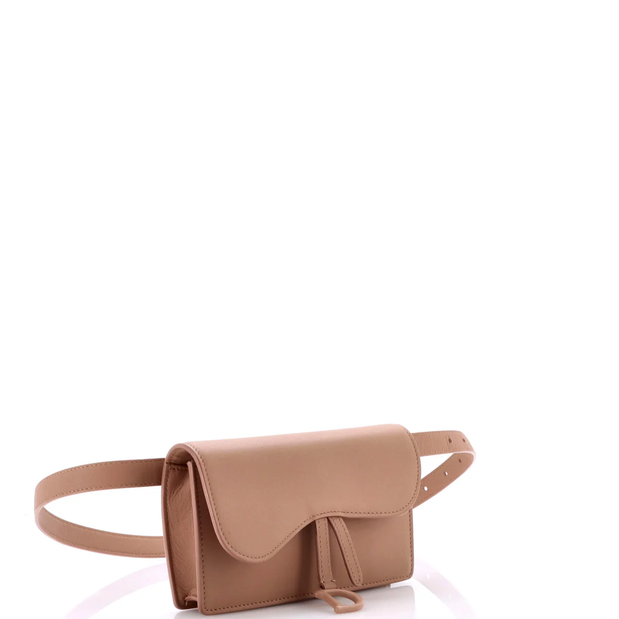Ultra Matte Saddle Rectangular Belt Bag Leather - Deep Luxury
