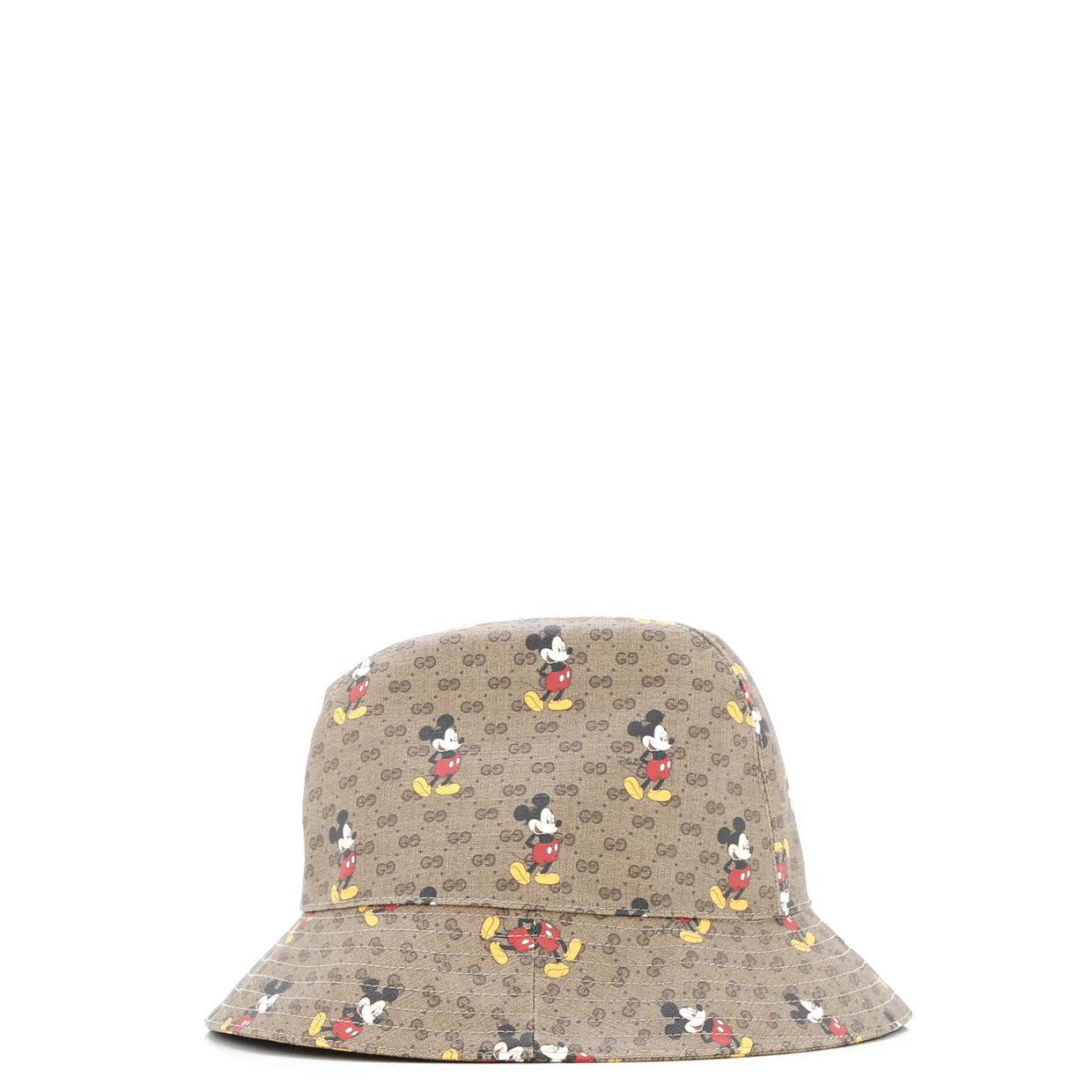 Disney Mickey Mouse Bucket Hat Printed Mini GG Coated Canvas - Deep Luxury
