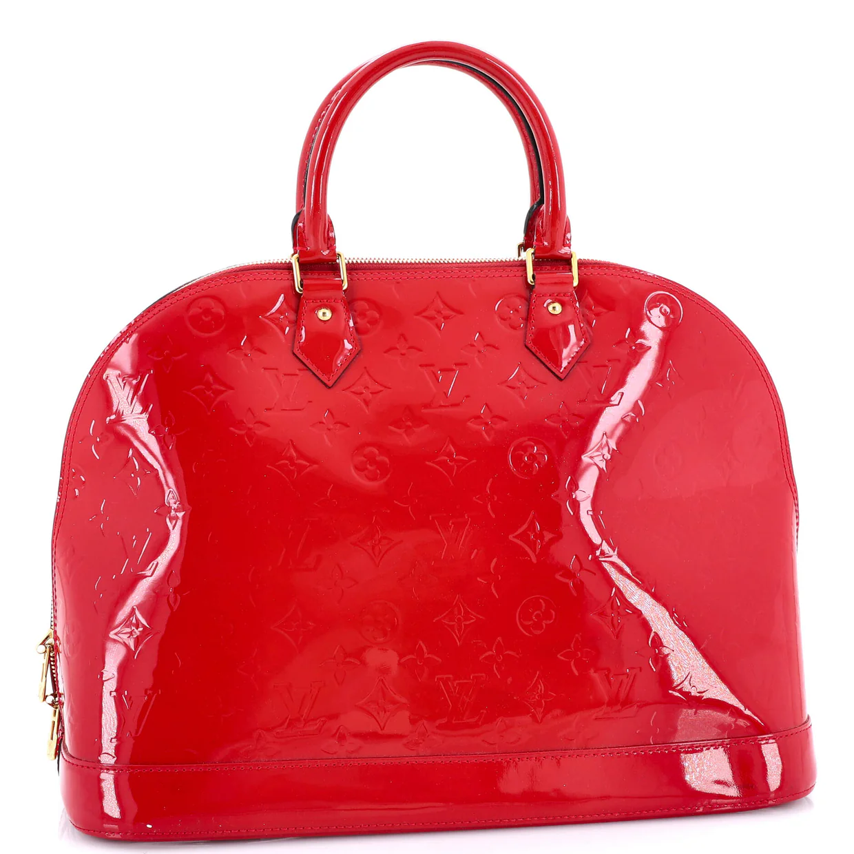 Alma Handbag Monogram Vernis GM - Deep Luxury