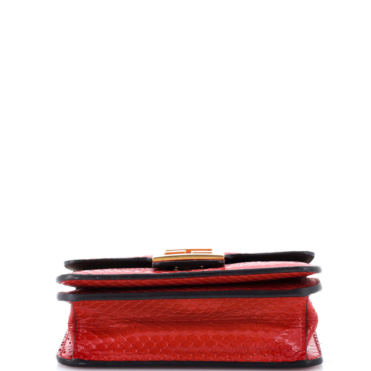 Fab Chain Shoulder Bag Python - Deep Luxury