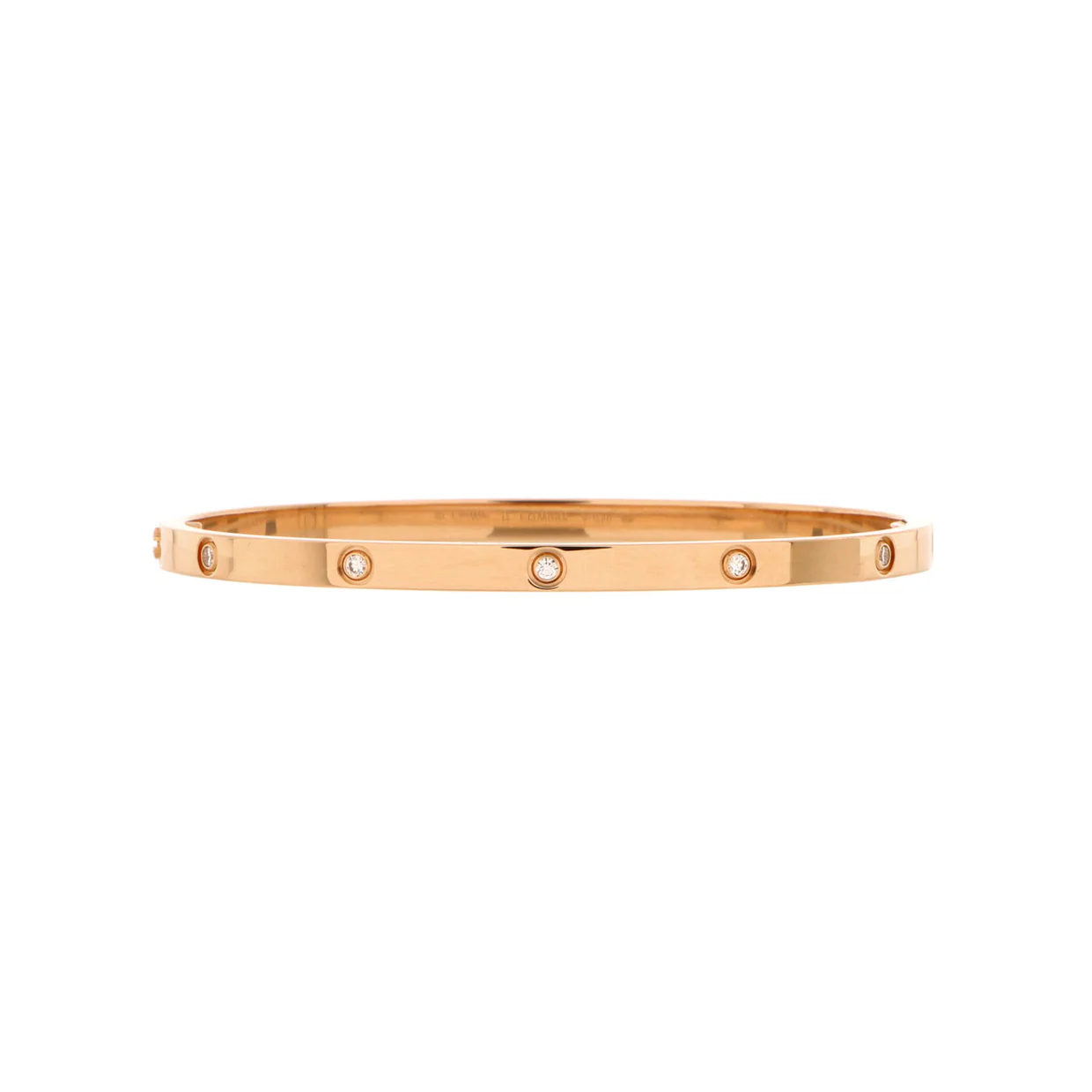 Love 10 Diamond Bracelet 18K Rose Gold with Diamonds Small - Deep Luxury