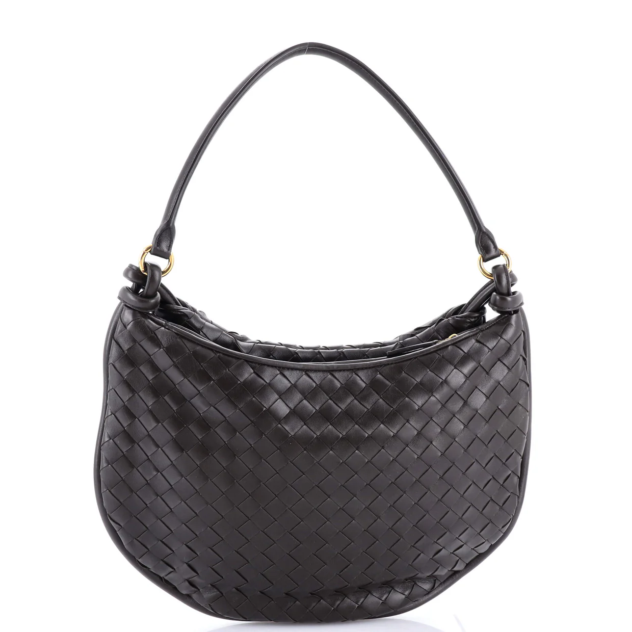 Gemelli Shoulder Bag Intrecciato Leather Medium - Deep Luxury