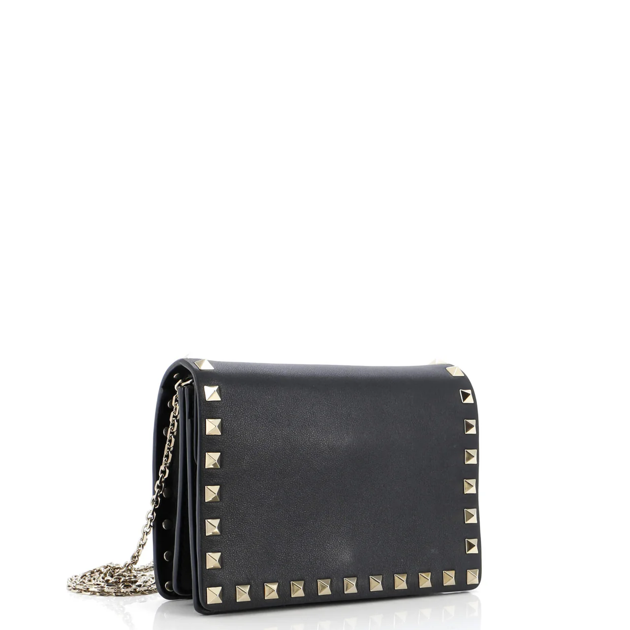 Rockstud Pouch Crossbody Bag Leather Mini - Deep Luxury