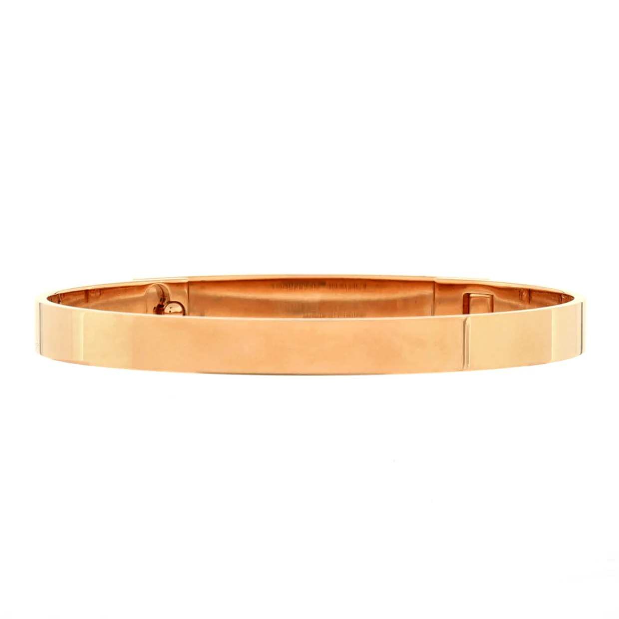 Collier de Chien Bracelet 18K Rose Gold with Pave Diamond Studs PM - Deep Luxury