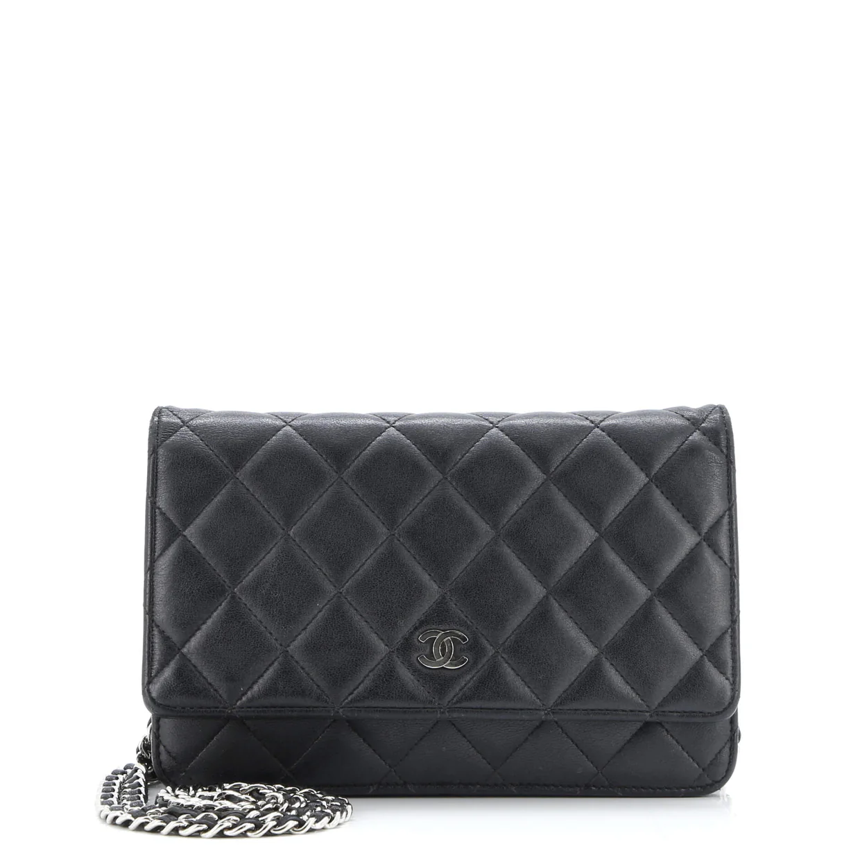 Wallet on Chain Quilted Lambskin - Deep Luxury