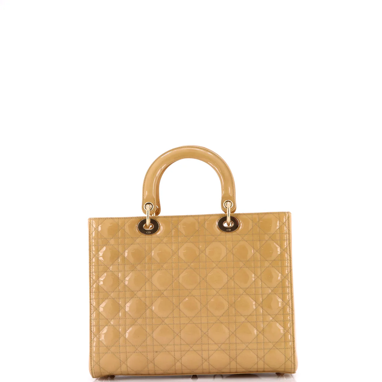 Lady Dior Bag Cannage Quilt Patent Large - Deep Luxury