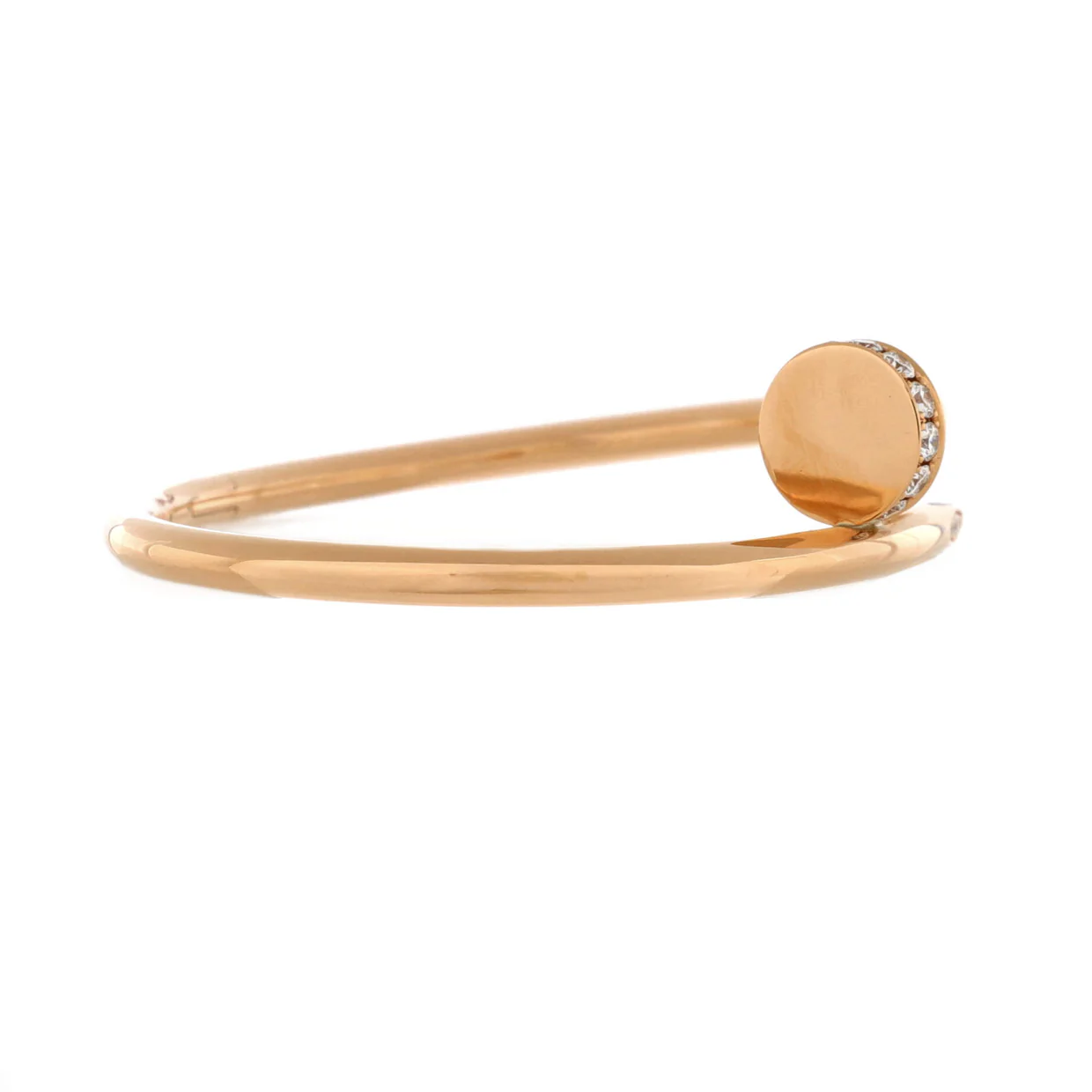 Juste un Clou Bracelet 18K Rose Gold with Diamonds Classic - Deep Luxury