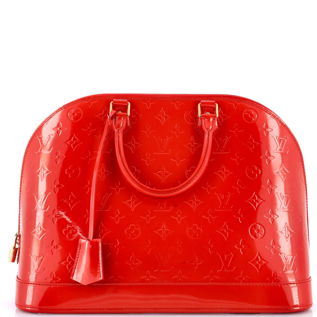 Alma Handbag Monogram Vernis GM - Deep Luxury