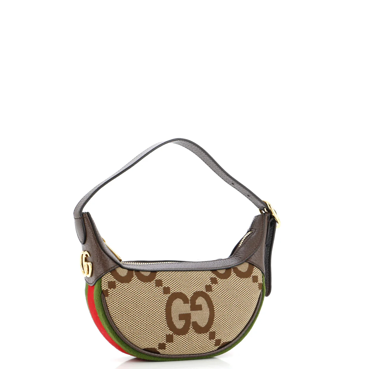 Ophidia Half Moon Bag Jumbo GG Canvas Mini - Deep Luxury