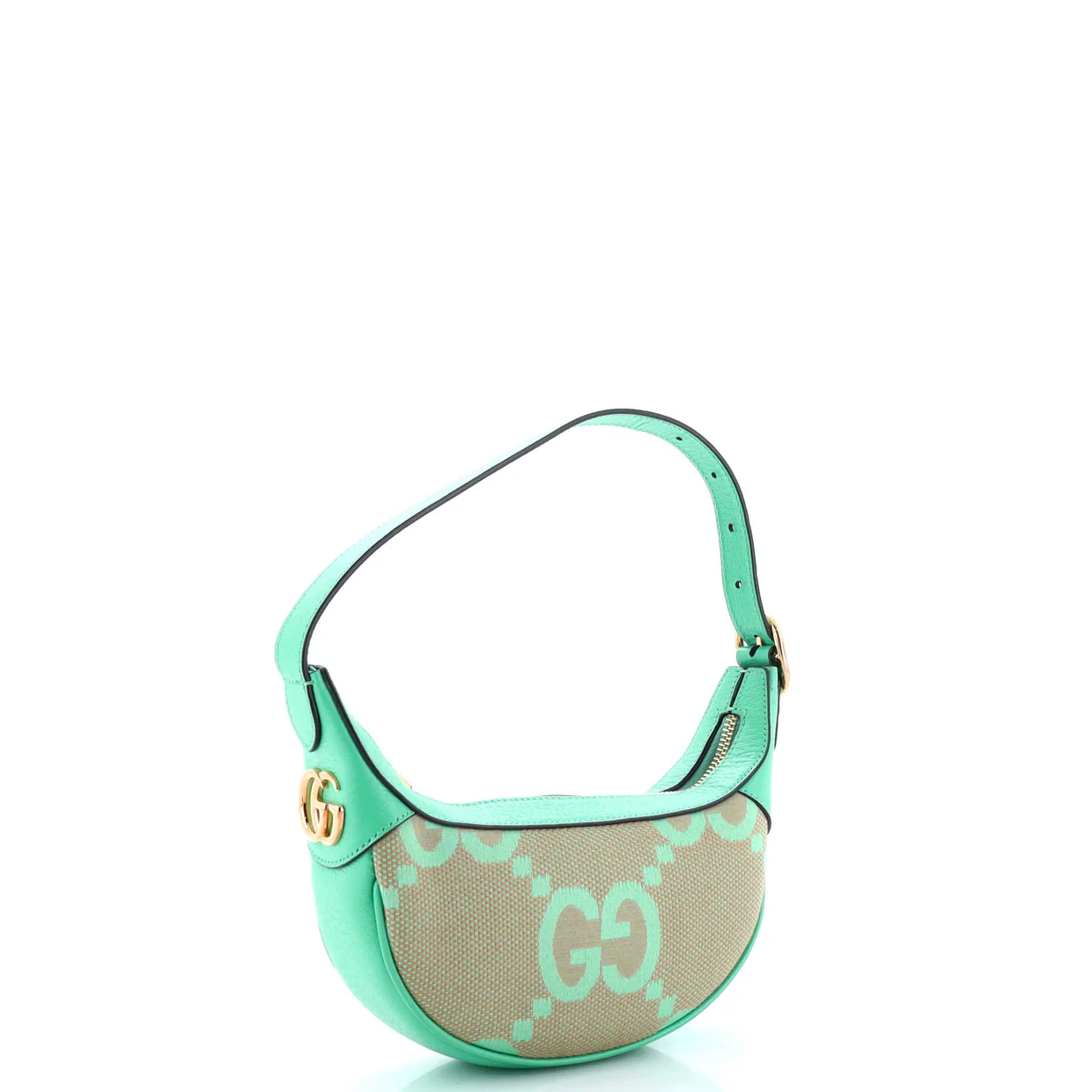 Ophidia Zip Hobo Jumbo GG Canvas with Leather Mini - Deep Luxury