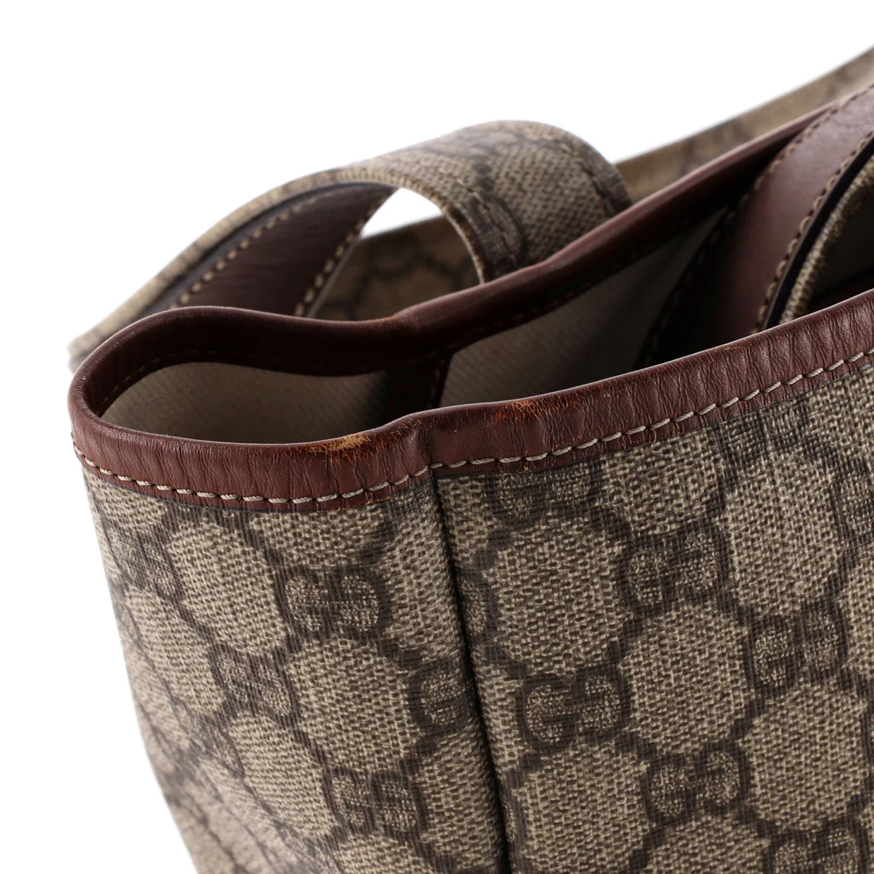 Web Loop Tote GG Coated Canvas Medium - Deep Luxury