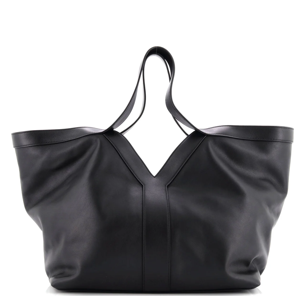 Y Shopper Tote Leather - Deep Luxury