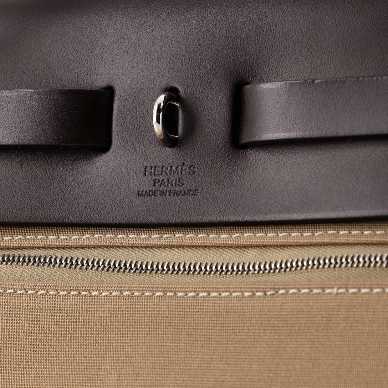 Herbag Zip Leather and Toile 31 - Deep Luxury