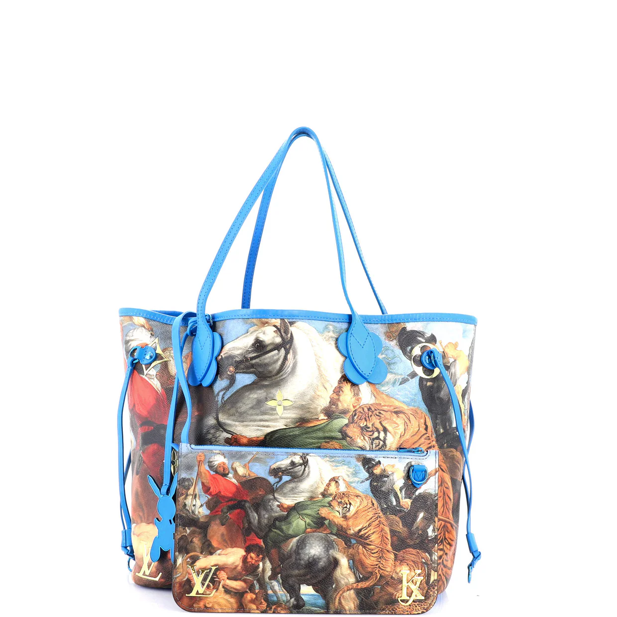 Neverfull NM Tote Limited Edition Jeff Koons Rubens Print Canvas MM - Deep Luxury