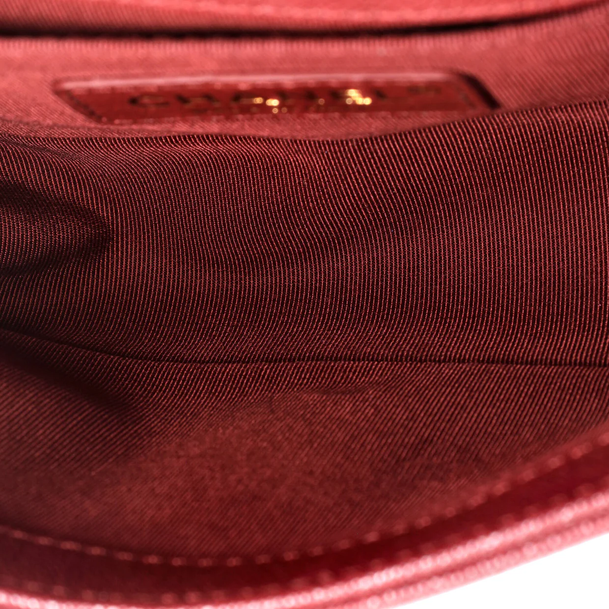 Boy Flap Bag Chevron Caviar Small - Deep Luxury