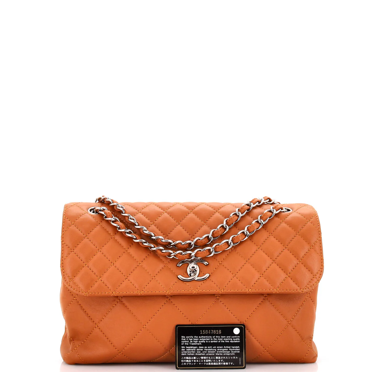 In The Business Flap Bag Quilted Calfskin Maxi - Deep Luxury