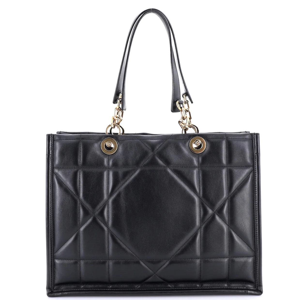 Essential Tote Archicannage Quilt Calfskin Medium - Deep Luxury