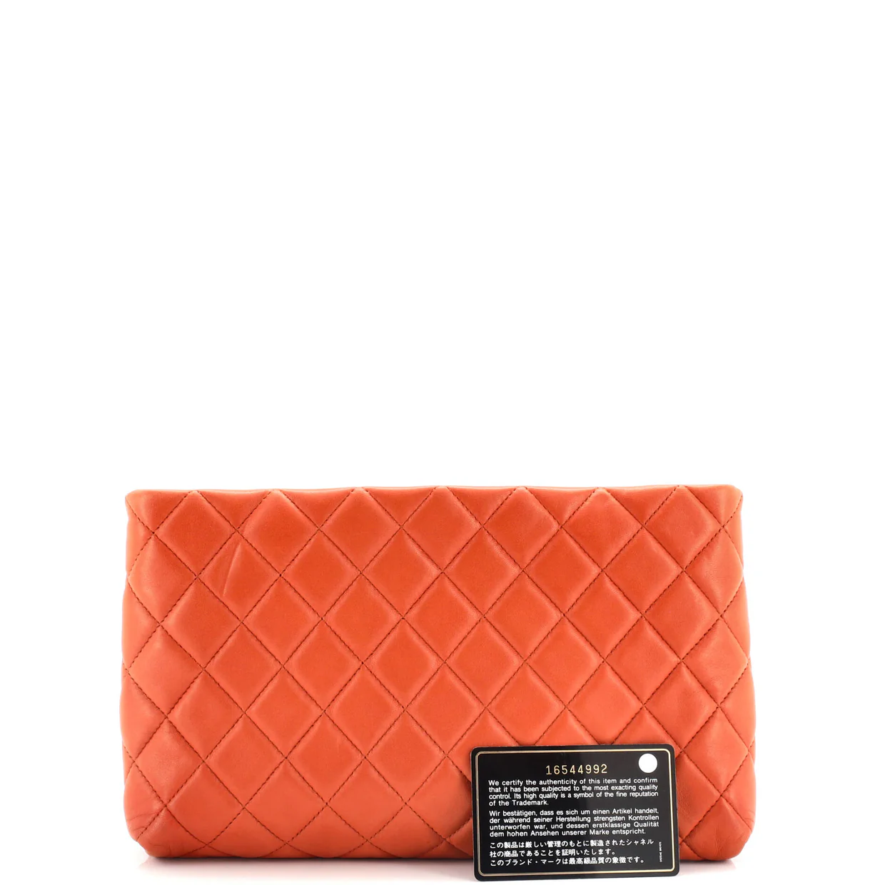 Square Timeless Clutch Quilted Lambskin - Deep Luxury