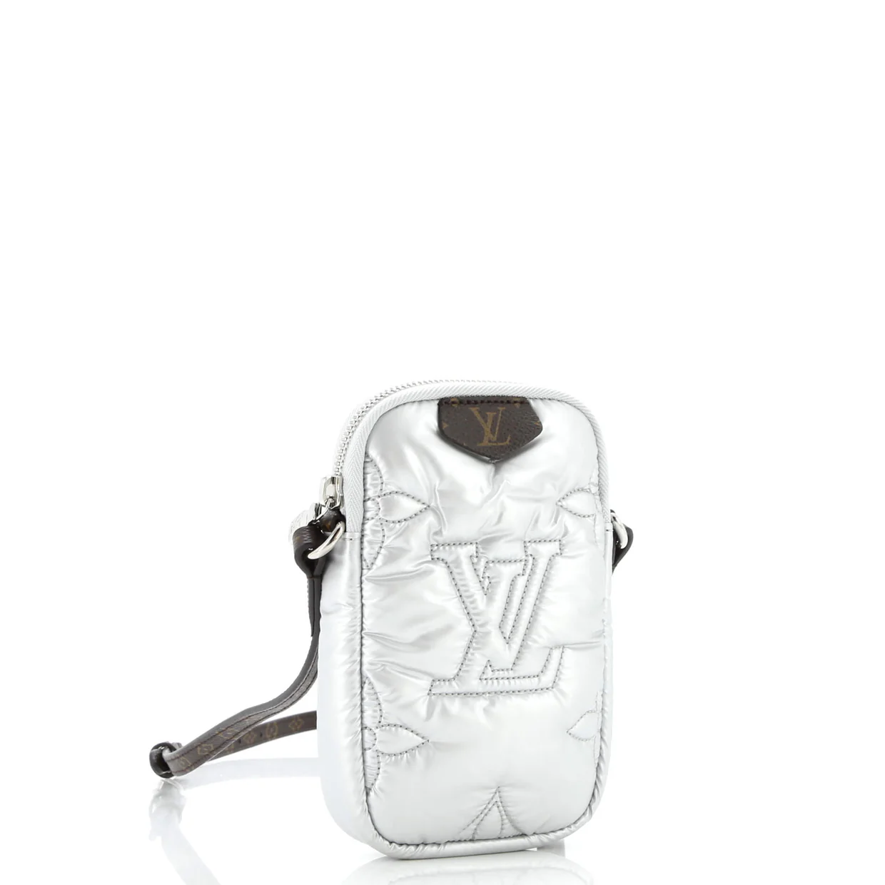 Pillow Phone Pouch Monogram Quilted Econyl Nylon - Deep Luxury