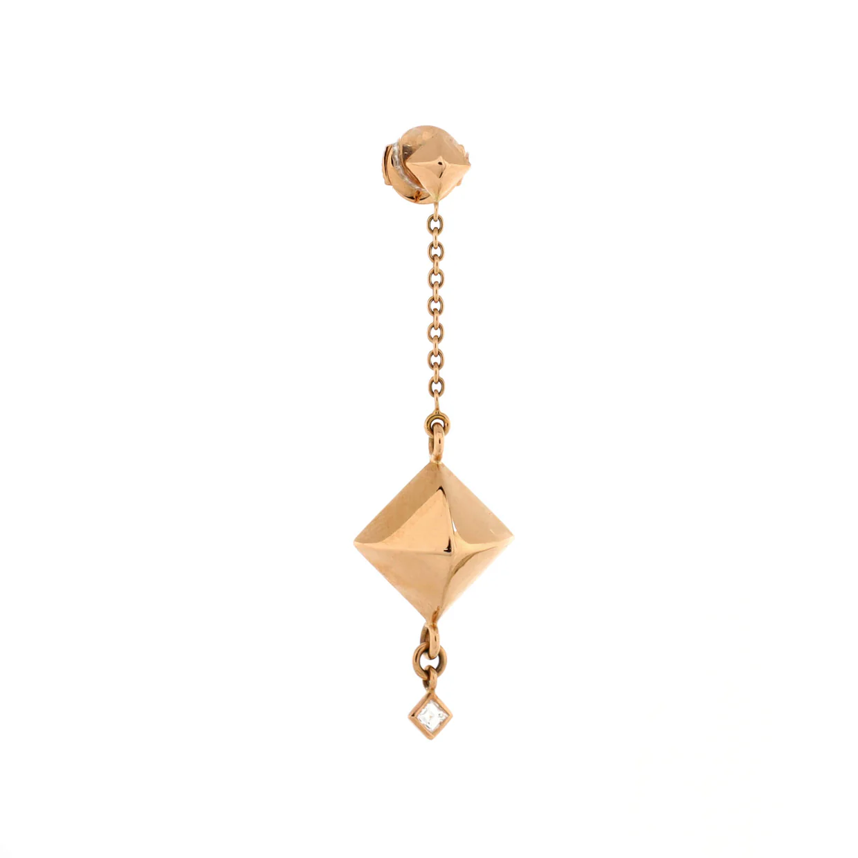 Collier de Chien Rock Drop Earrings 18K Rose Gold - Deep Luxury
