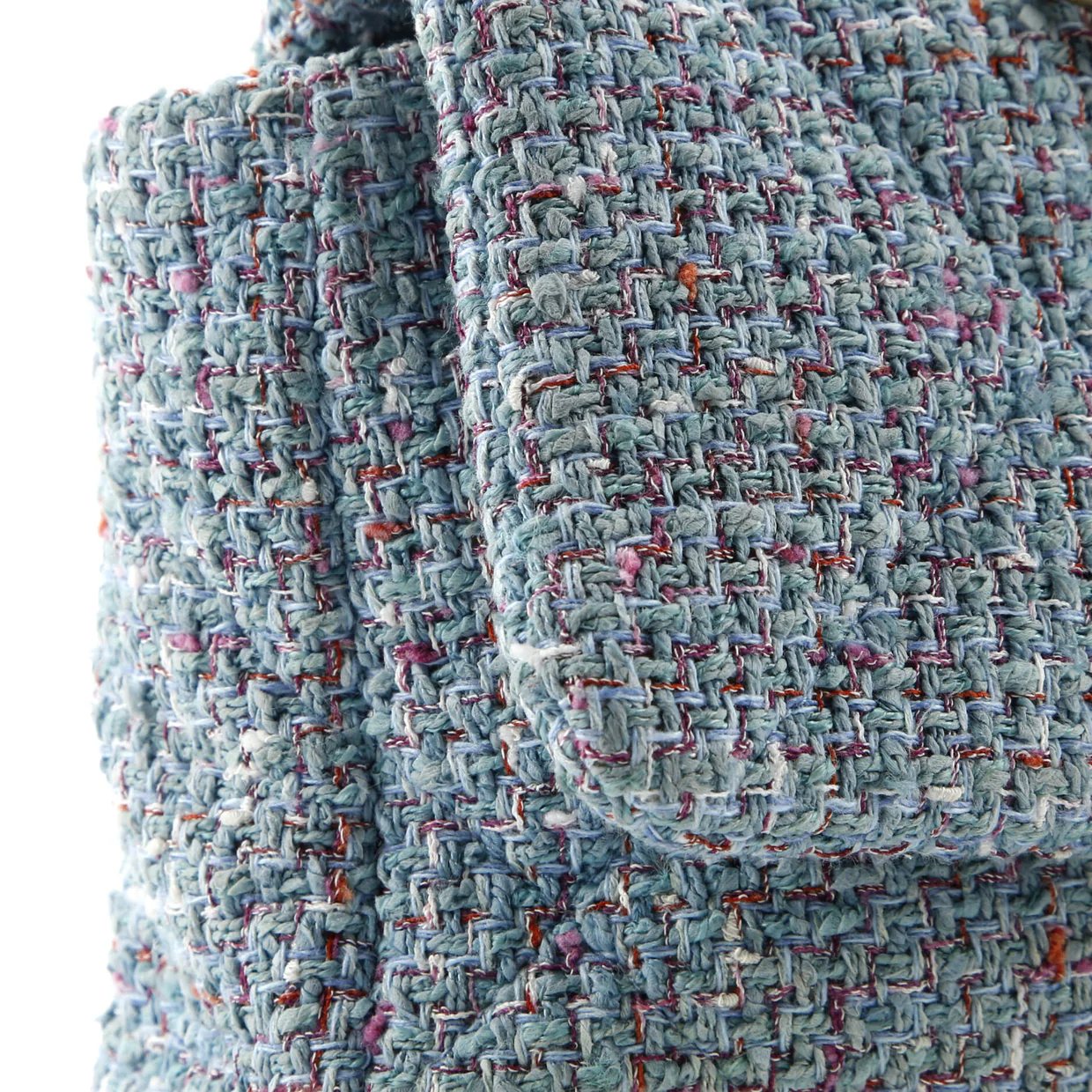 19 Flap Bag Quilted Tweed Medium - Deep Luxury