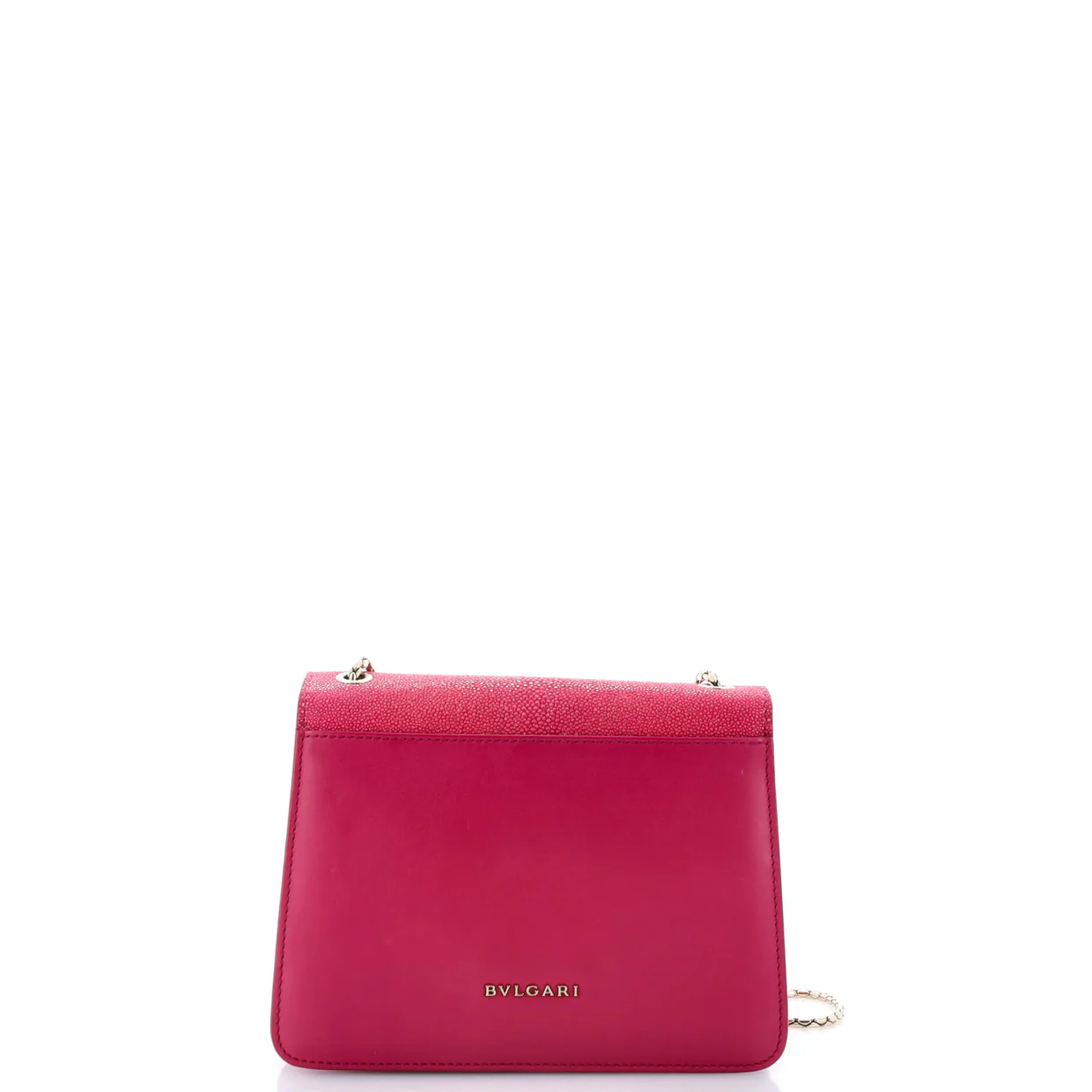 Serpenti Forever Square Shoulder Bag Leather and Stingray Small - Deep Luxury
