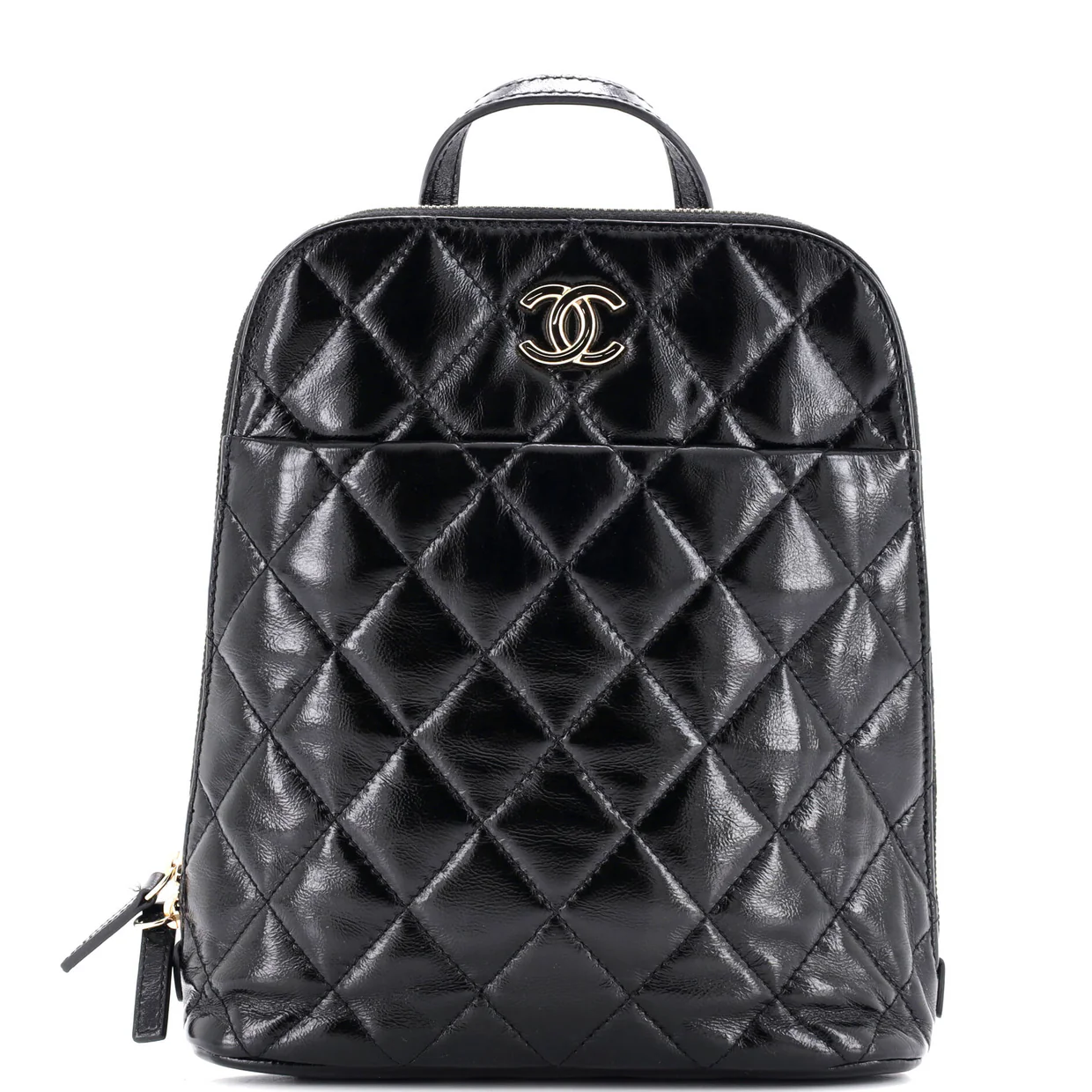 My Pocket Backpack Quilted Shiny Calfskin - Deep Luxury