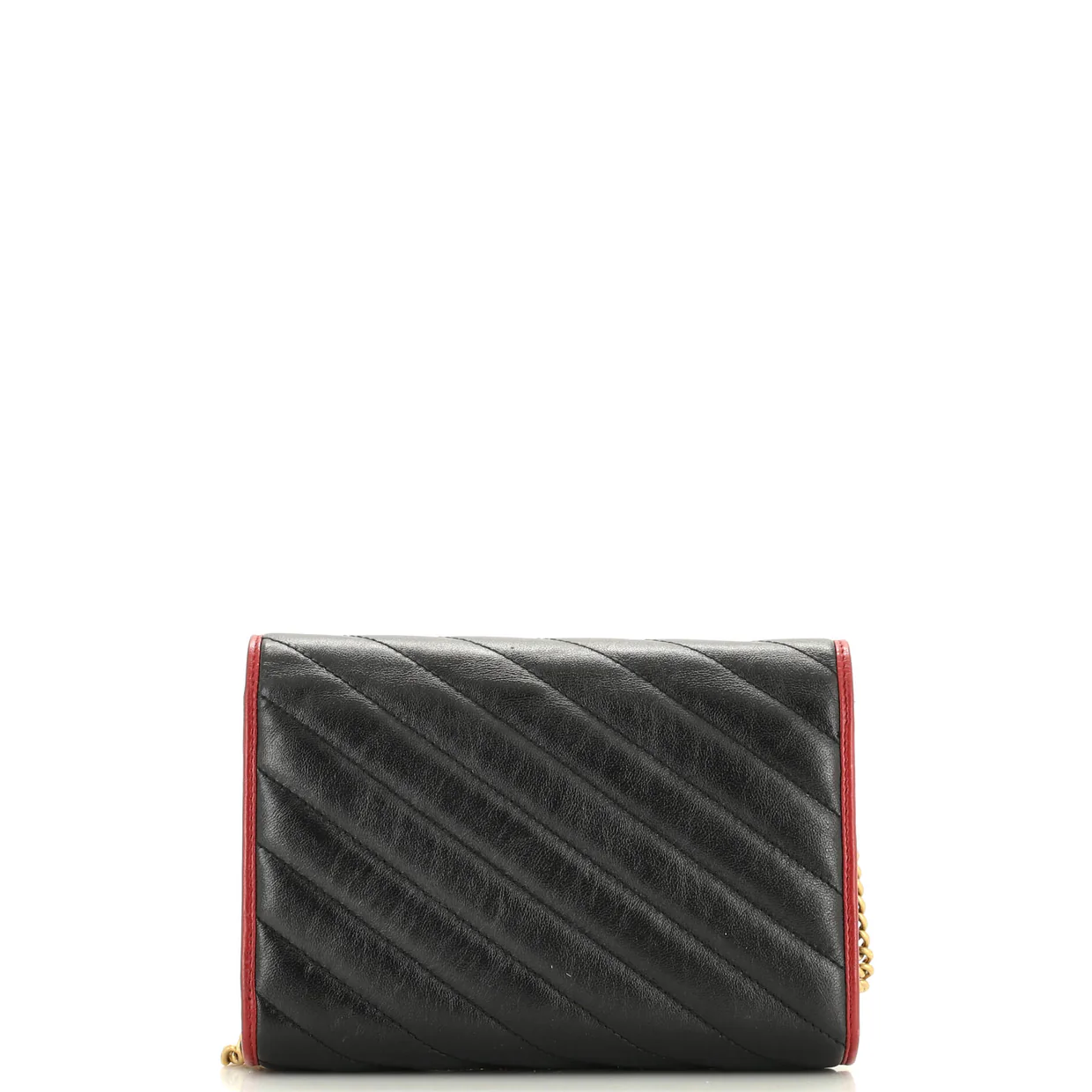 GG Marmont Chain Wallet Diagonal Quilted Leather Mini - Deep Luxury