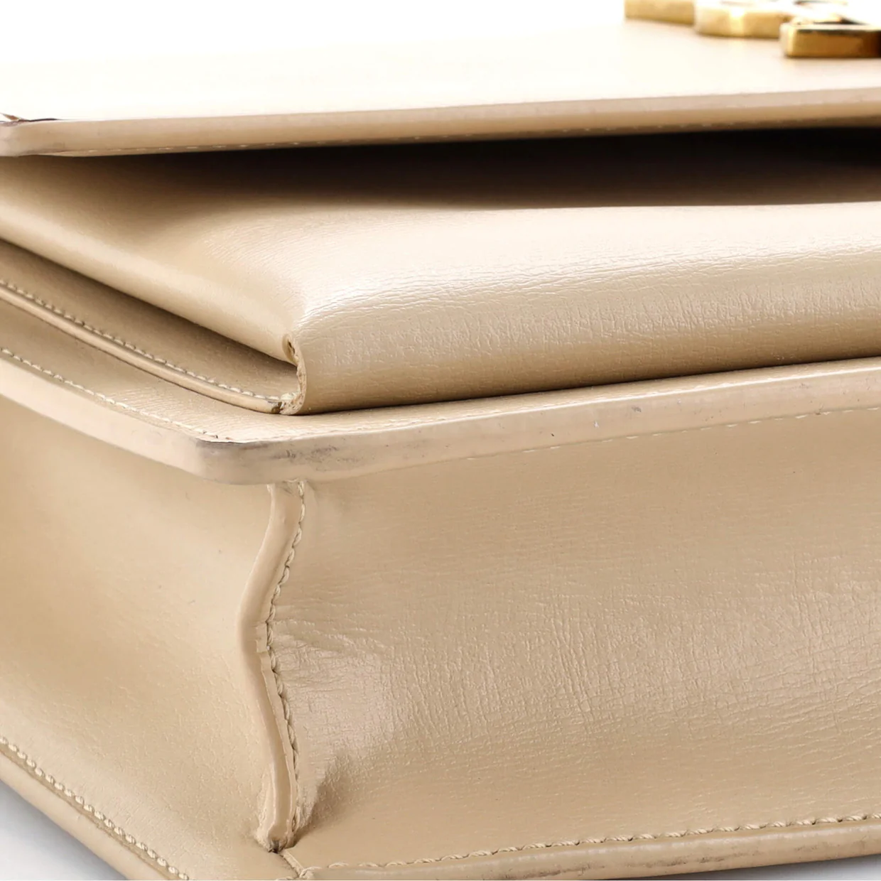 Sunset Top Handle Shoulder Bag Leather Medium - Deep Luxury