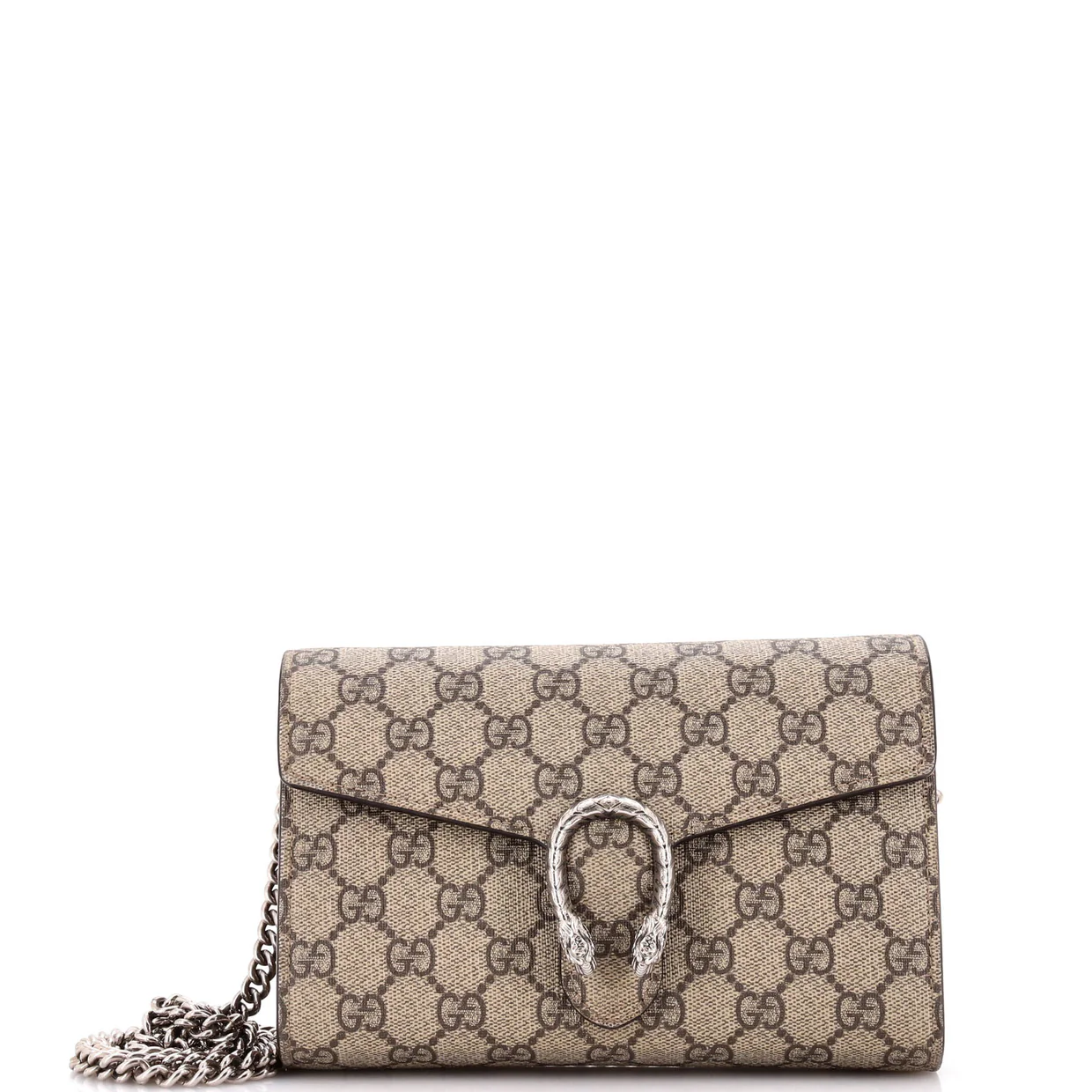 Dionysus Chain Wallet GG Coated Canvas Small - Deep Luxury