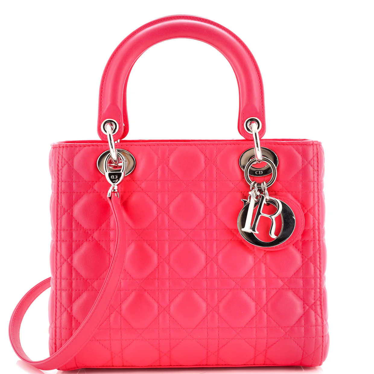 Lady Dior Bag Cannage Quilt Lambskin Medium - Deep Luxury