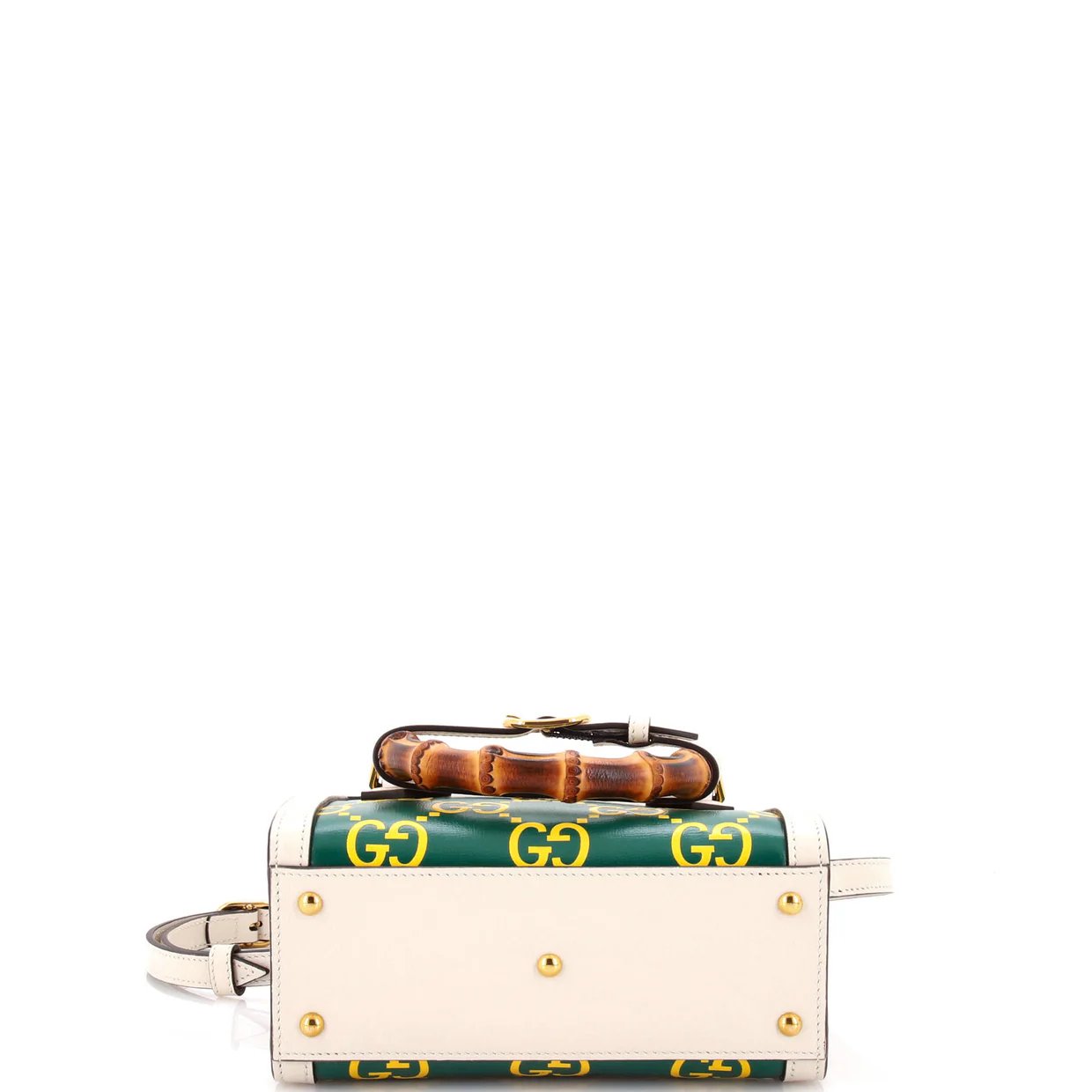 Diana NM Bamboo Handle Tote GG Printed Leather Mini - Deep Luxury