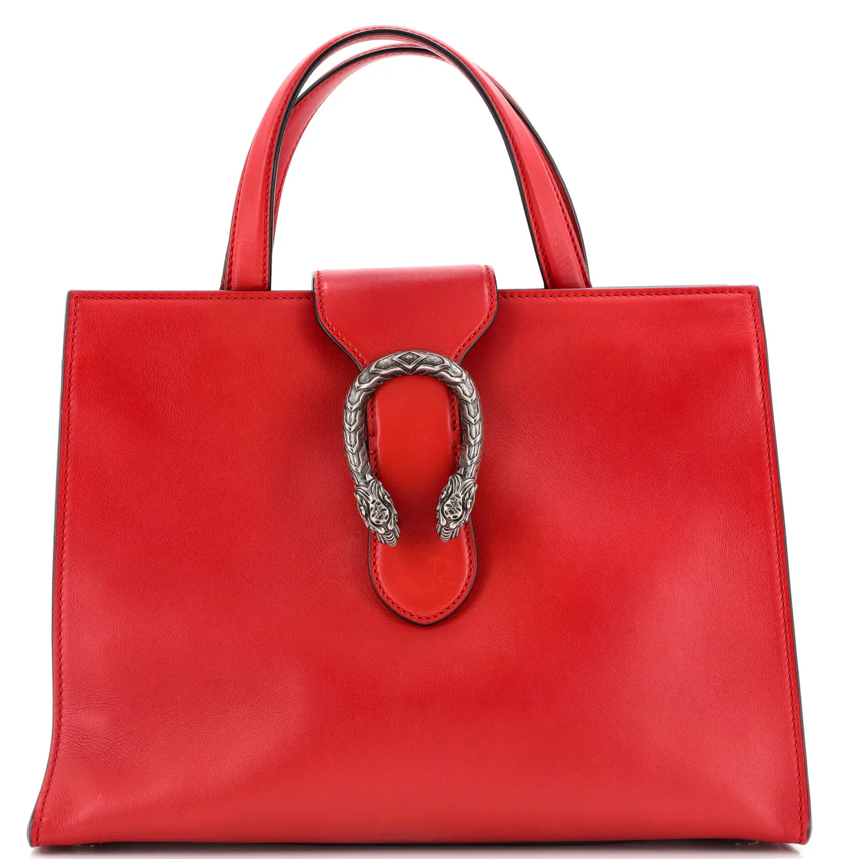 Web Dionysus Top Handle Bag Leather Large - Deep Luxury