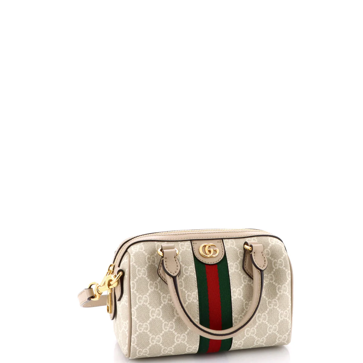 Ophidia Convertible Boston Bag GG Coated Canvas Mini - Deep Luxury