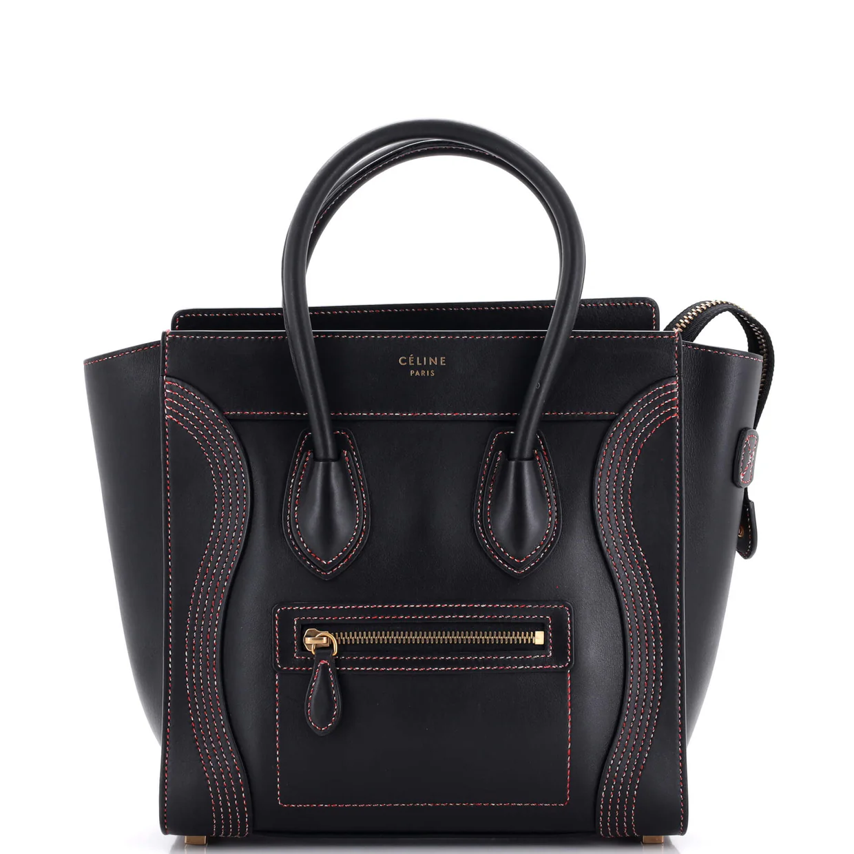 Luggage Bag Smooth Leather Micro - Deep Luxury