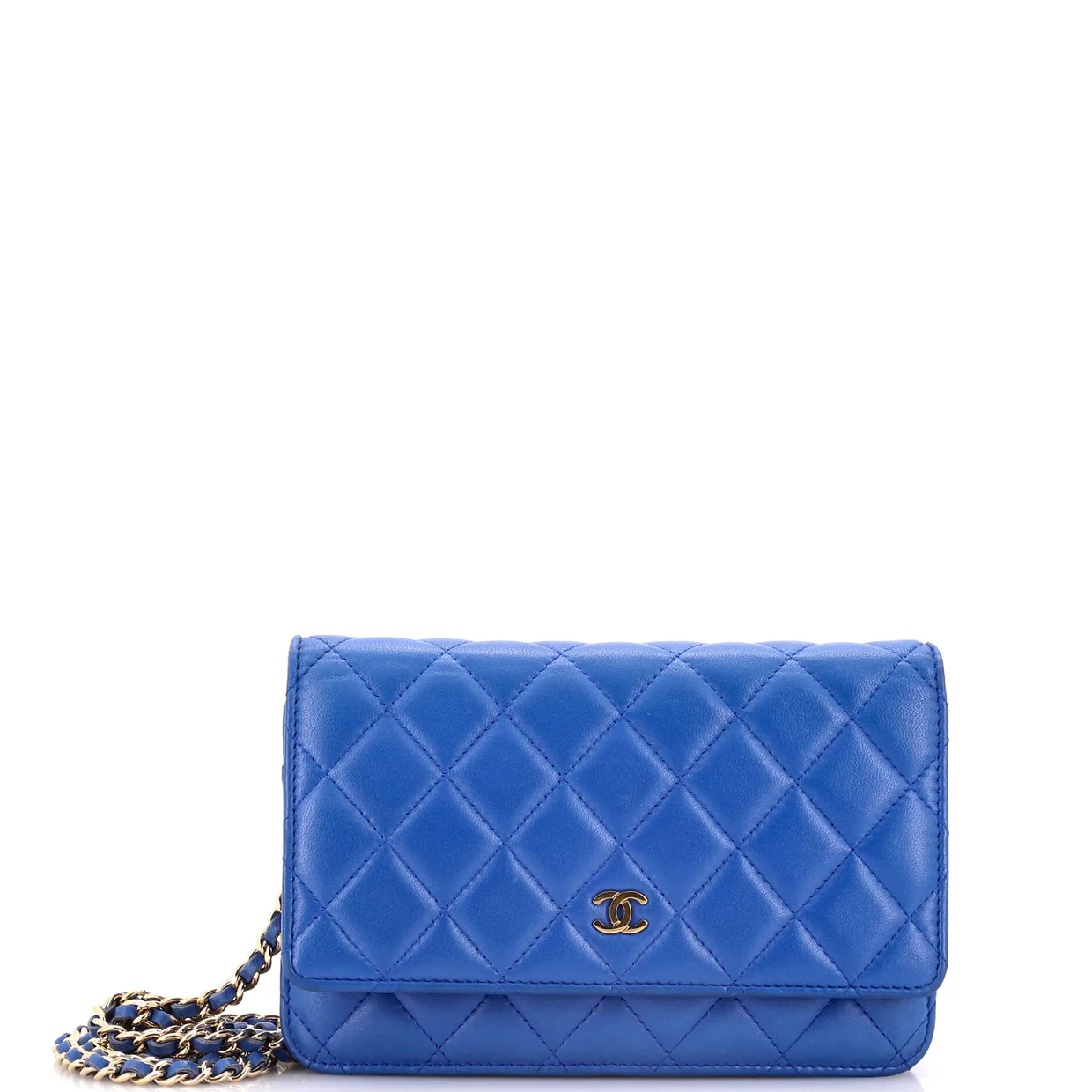 Wallet on Chain Quilted Lambskin - Deep Luxury